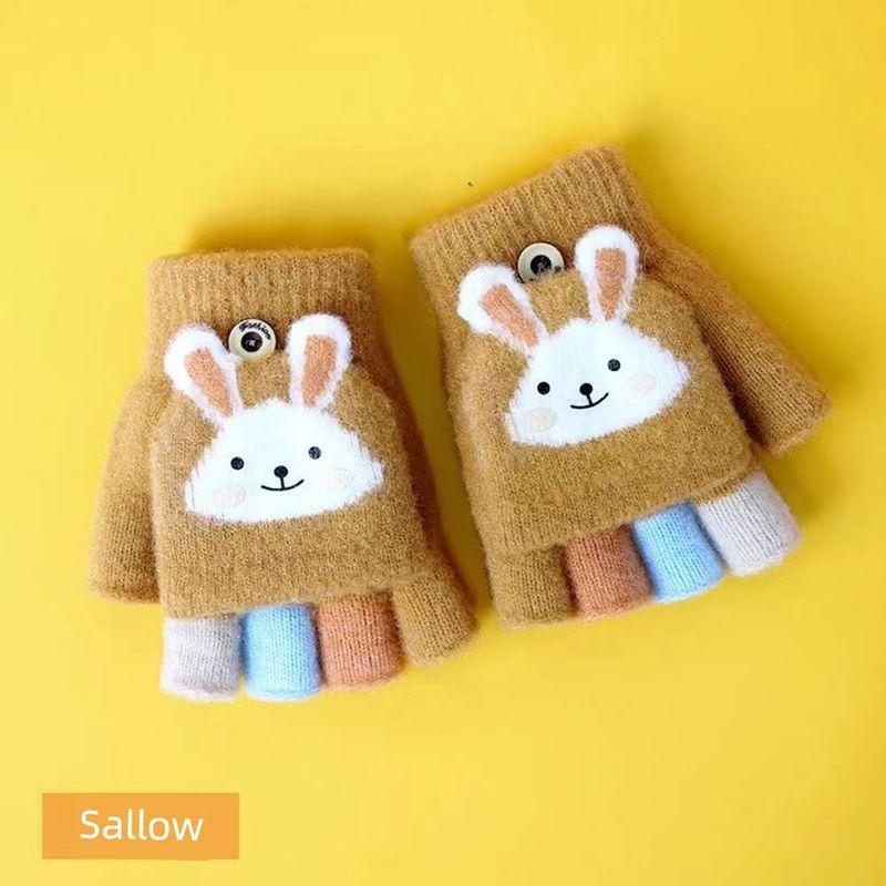 

Детские перчатки Девочки Зимние Флисовая подкладка Теплые Пятипалые Осенние и Зимние Детские Мальчики и Девочки Малыши Зимние Huang 6-12 year old children One size