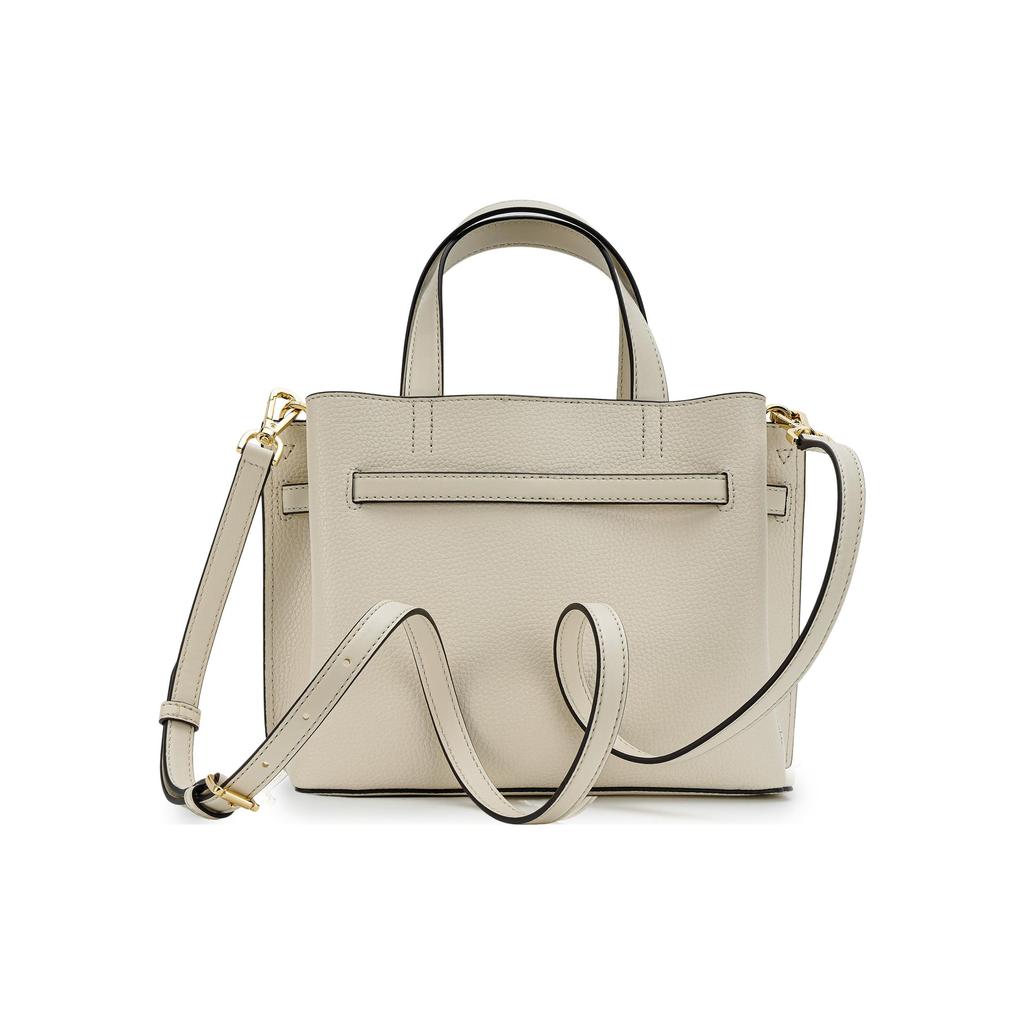 Michael Kors Emilia Solidna Minimalistyczna Klamra Paska Skórzana Torba Tote Damskie torby tote Kremowy 35F0GU5S5T-289