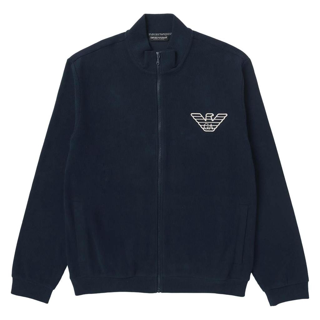 Emporio Armani JACHETĂ BLUZON FLEECE CORDUROY Jachetă Fleece Corduroy cu Fermoar Complet Mărime UE Cadou 54085862 Produs Magazin Oficial Bleumarin S Bărbați 68. (Marime UE)
