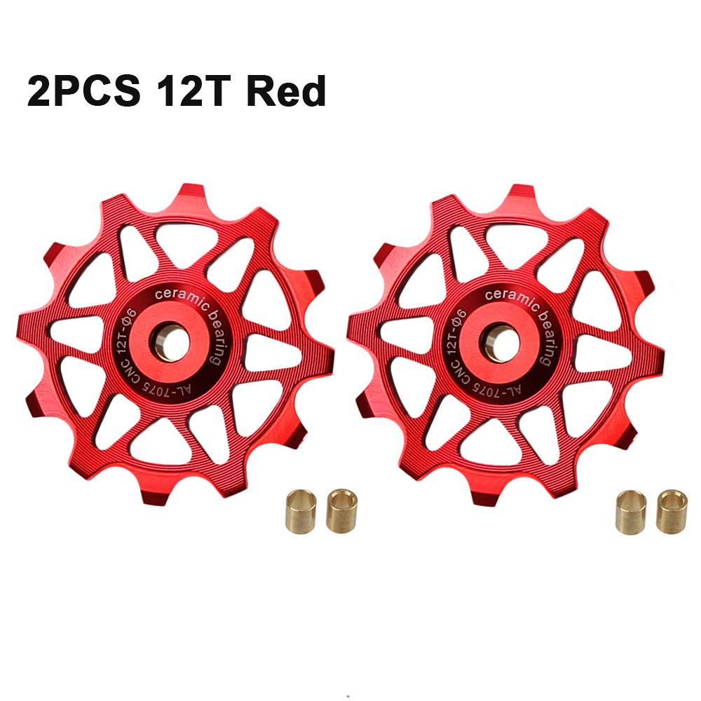 2 szt. 12T 14T Rowerowe Łożysko Ceramiczne Kółko Przerzutki Tylnej Rolka Prowadząca Napinacz Do SHIMANO SRAM DEORE GX Kółko Napinające Części Rowerowe