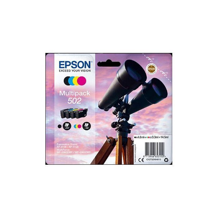 EPSON 502 Multipack Ink Cartridge - Black, Yellow, Cyan, Magenta