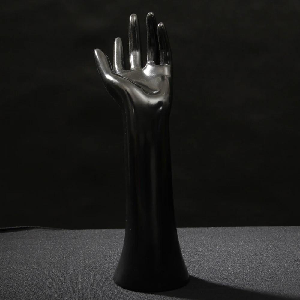 Elegant 29cm Mannequin Hand PVC Realistic Ring Display Stand 3 Color Jewelry Display Stand