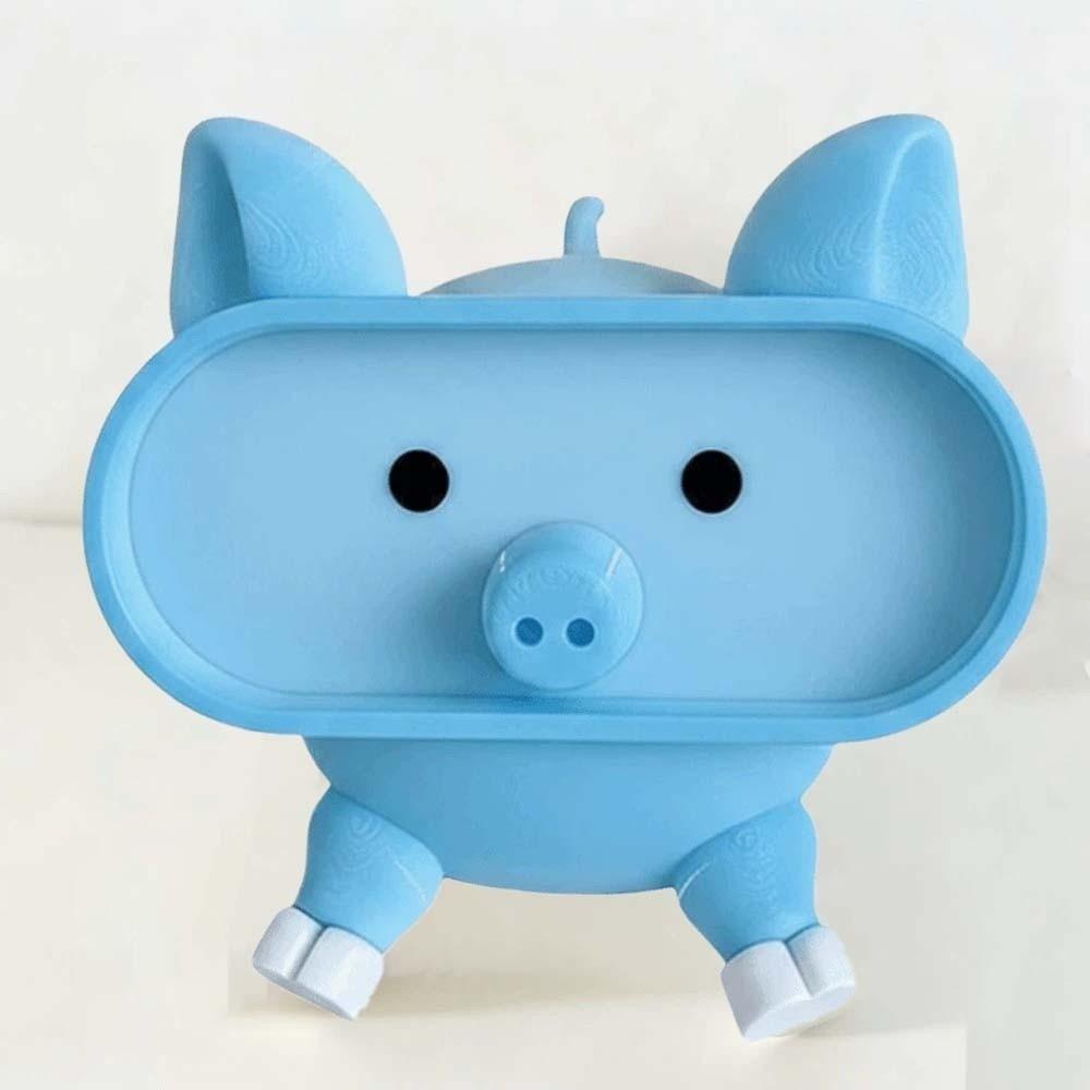 Portable Pink Piggy Glasses Case PLA Multi-functional Pig Stationery Storage Box Washable Dust-proof Eyewears Storage Box
