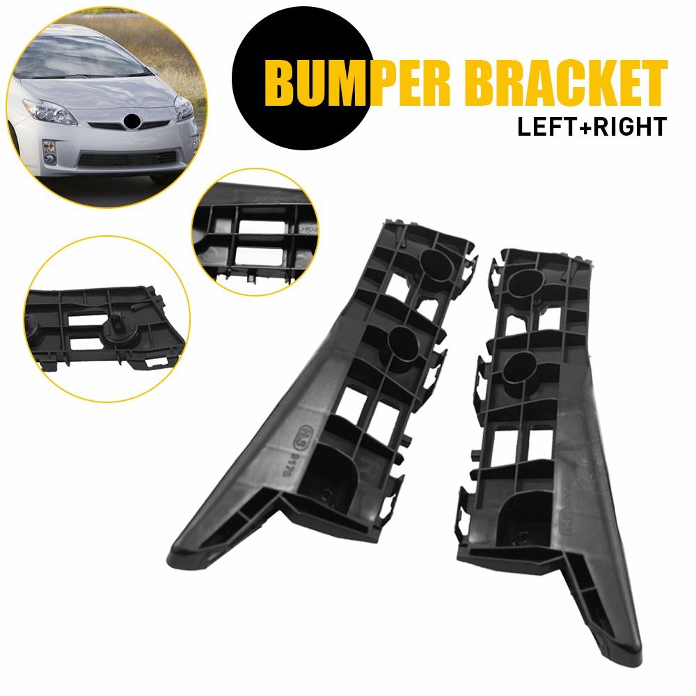 2Pcs Left+Right Bumper Support Bracket Fit For Toyota Prius Base 2010-2015 Prius 2012-2015 Prius Plug-In Base 2012-2015