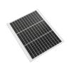 Portable Solar Panel 50W 18V Monocrystalline Waterproof High Efficiency for Home House Boat Trailer 