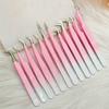 Eyelashes Tweezers Stainless Steel For Lashes Extension Makeup Tools Nail Art Accessories Rhinestone Picker Tools