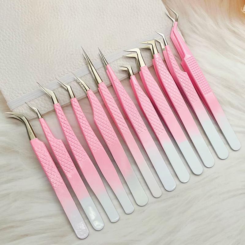 Eyelashes Tweezers Stainless Steel For Lashes Extension Makeup Tools Nail Art Accessories Rhinestone Picker Tools