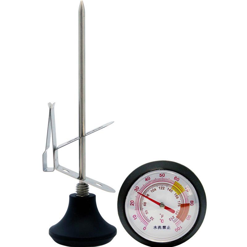 Milk Frothing Thermometer Stainless Steel Temperature Monitor 0℃~100℃/32℉~212℉ For Coffee Milk Froth Chocolate Cappuccino Food