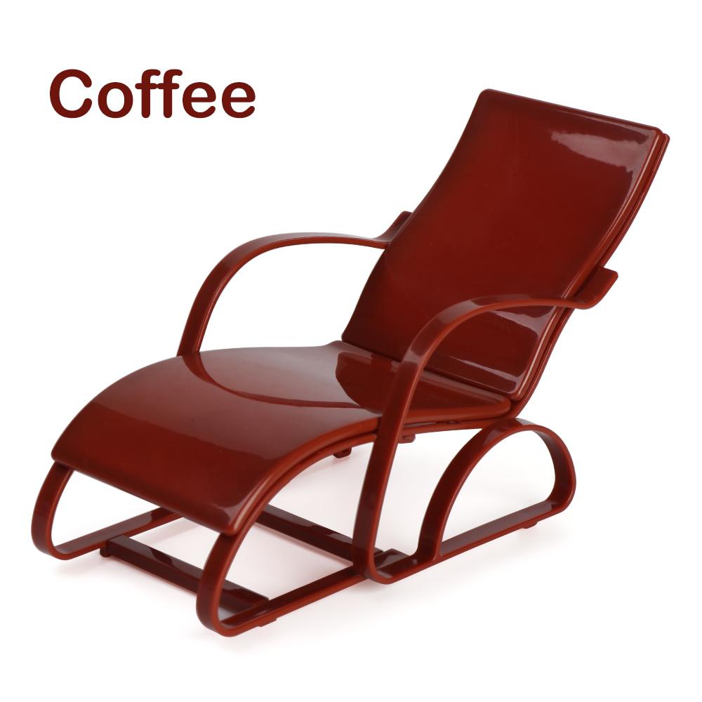 Mini Poupée Chaise de Plage Chaise Longue Pliante 1:6 Échelle Maison de Jeu Banc de Jardin Meubles de Maison de Poupée Accessoires Jouets Cadeaux