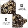 2 Pcs Brass Vintage Wolf Bag Buckle Concho Snap Fastener Clasp Rivet For DIY Craft Accessory Metal Garment Rivets