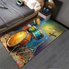 Colorful Drum Set Pattern Area Rug for Living Room and Bedroom Decor. Suitable for Use As an Anti-slip for Living Room Bedroom Sofas