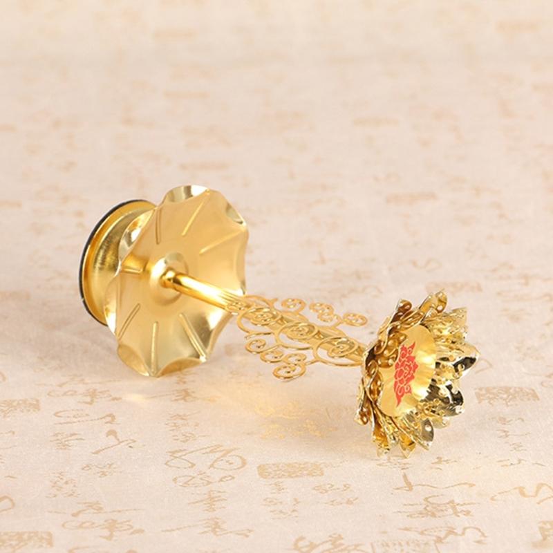 1 Paar Eisenlampe Zuhause Tisch Mittelstücke Lotus Schreibtisch Adventskerzenhalter Butterlampe Lotus Kerzenhalter