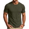 Men's Fashion Cotton Neck Short Sleeve T-Shirt for Everyday Casual Wear