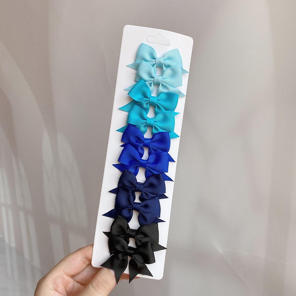 10 STÜCKE Neue Schwalbenschwanzschleife Kinder Haarspangen Haaraccessoires Set Niedliche Hundert Mädchen Haarkarten