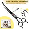 SANGELAR Conjunto de tesouras para animais de estimação, 8 polegadas, profissional, para animais de estimação, casa, cachorro grande, tesoura de lã, tesoura grande para animais de estimação, conjunto de ferramentas
