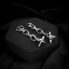 Dangle Spike Ball Flail Earrings Gothic Chain Earrings Punk Statement Charm Earrings
