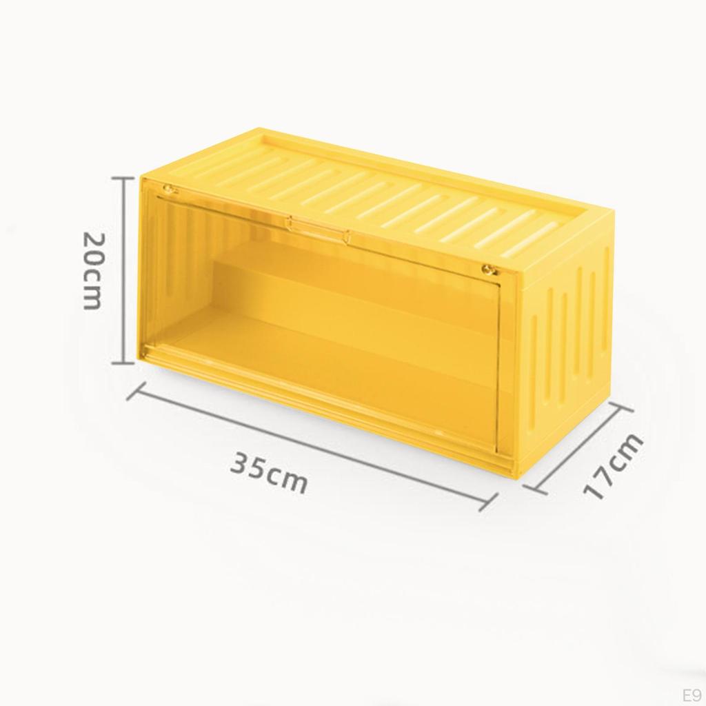 2 Level Figurines Collection Display Case Clear Container for Action Figures