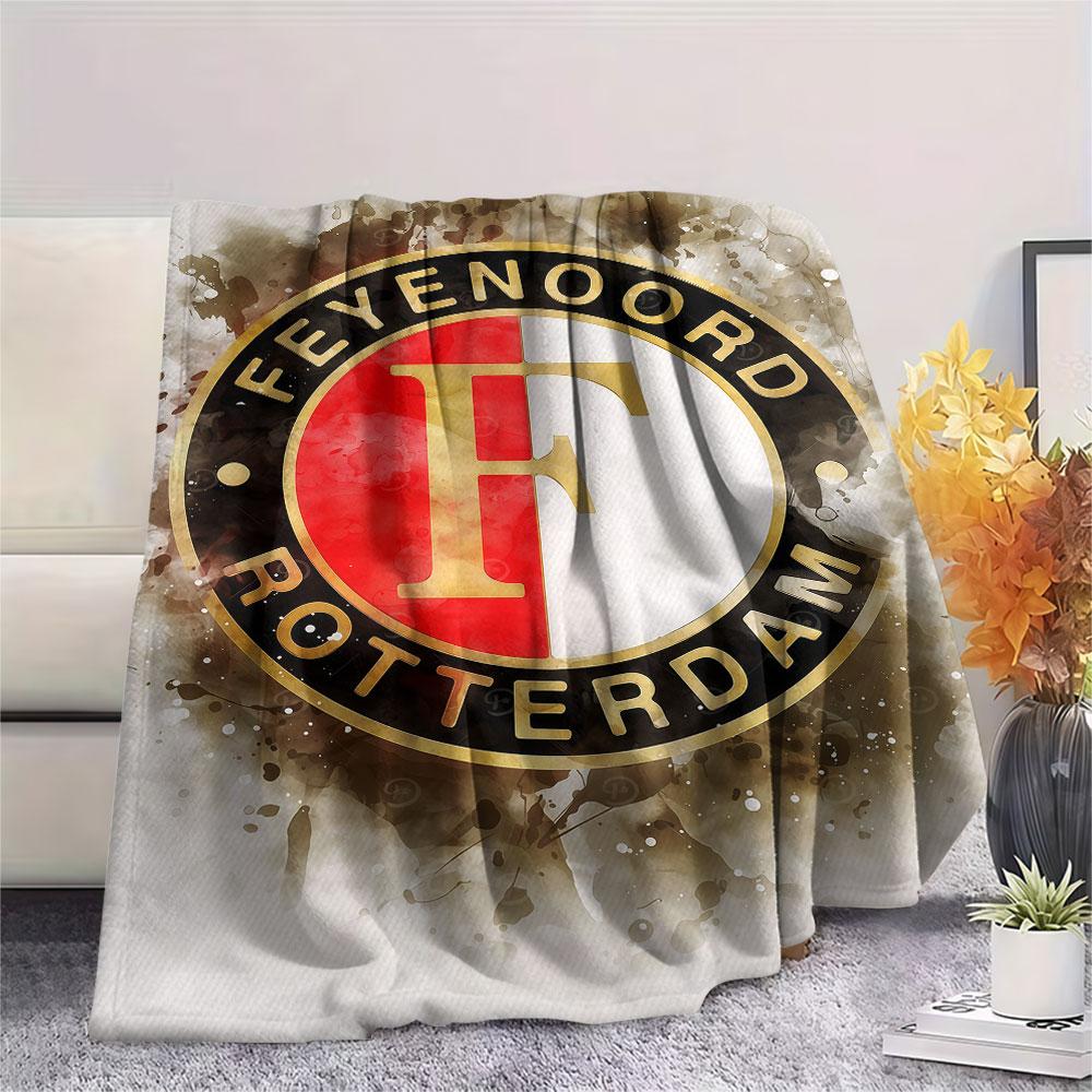 1PC Feyenoord Patterned Flannel Blanket Suitable For All Seasons for Home Decor Warmth and Comfort Gifts Holiday Present