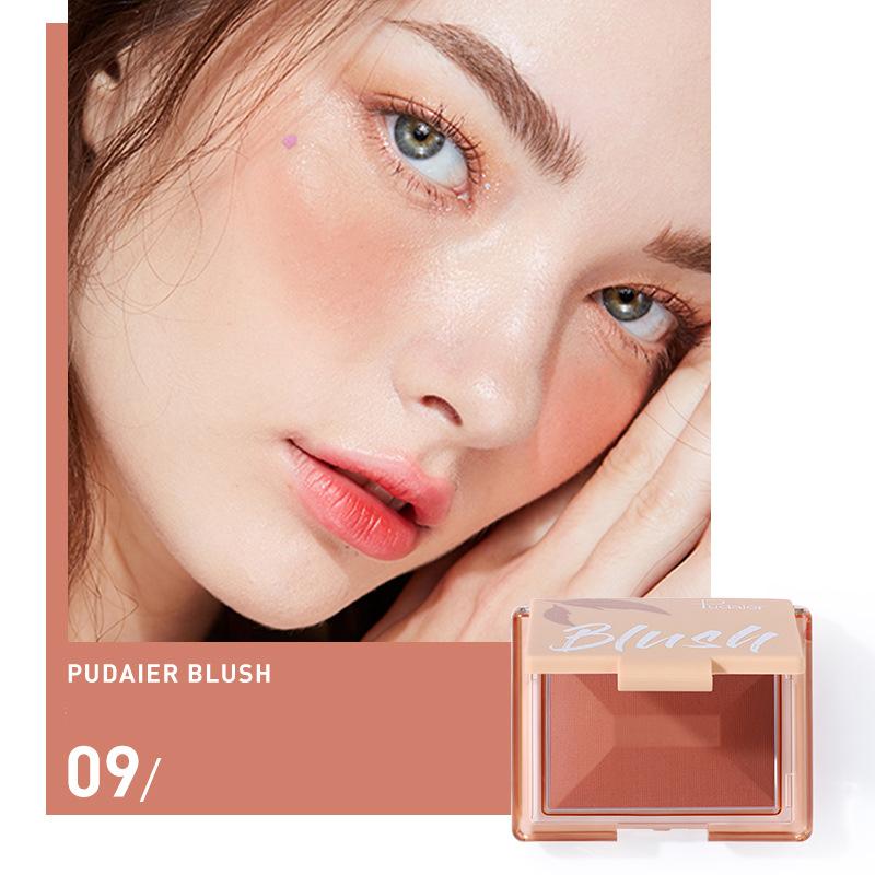 

Pudaier Matte Monochrome Blush Brightening and Toning Eyeshadow Rouge Стійкі натуральні нюдові рум яна 09