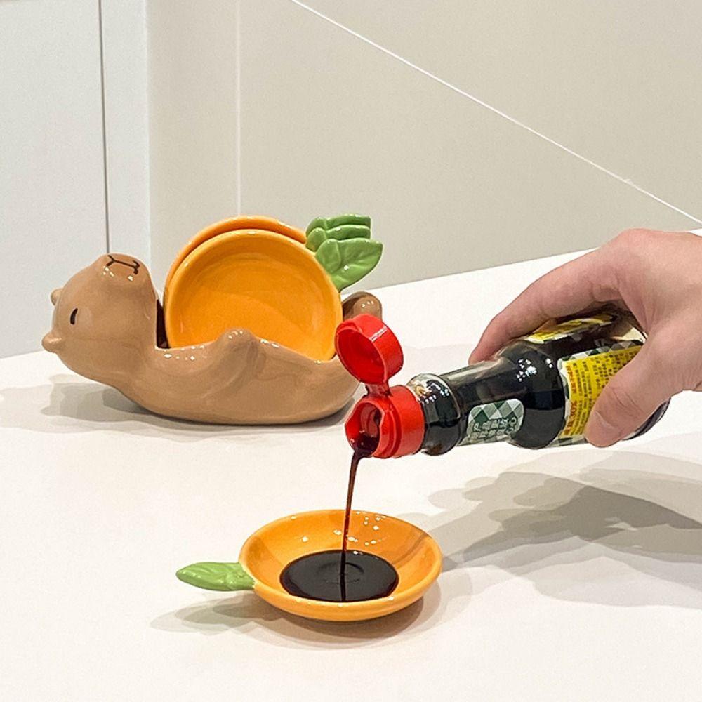 Heat-resistant Creative Sauce Dish Set Cartoon Shape Cute Seasoning Jugs  Hot Pot
