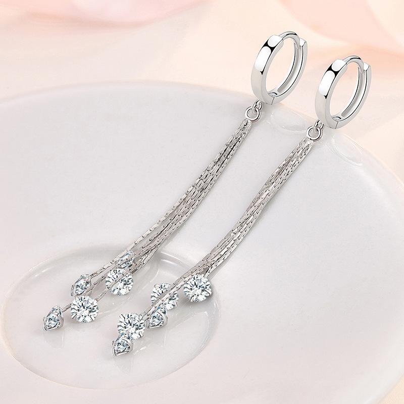 Lindon Copper Alloy Zircon Earrings Drop Earrings For Women Wedding Party Gifts