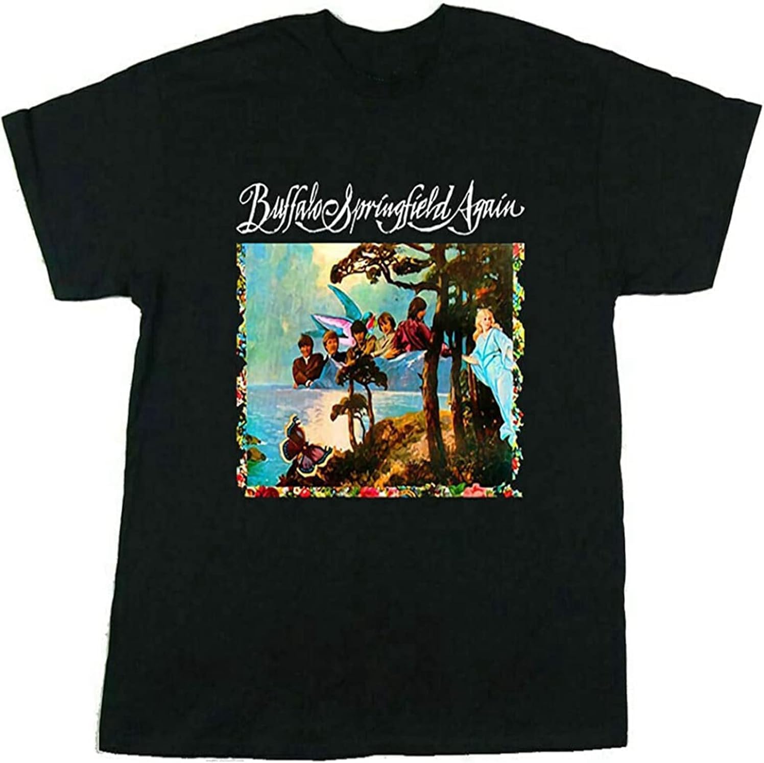 Buffalo Springfield Again Birthday Gift T Shirt XS чёрный
