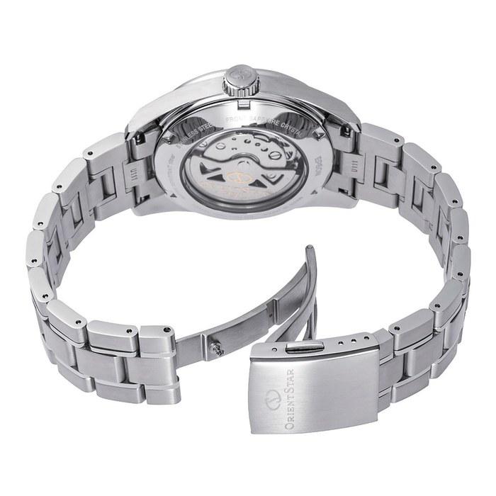 Orient Star Contemporary Blue Dial Stainless Steel Strap Men's Watch RE-AU0109L00B