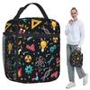 STEM Icons Pattern Science Engineering Insulated Lunch Bag for Women Office Cooler Thermal Food Box Tote Lunch Boxes Container