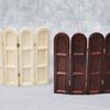 Mini Wooden Room Divider Panel For Dollhouses Bathroom Study Decoration 12.5cm Craftsmanship