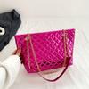 Borsa Tote Elegante a Colore Solido di Grande Capacità con Raffinato Design Trapuntato per l'Uso Quotidiano