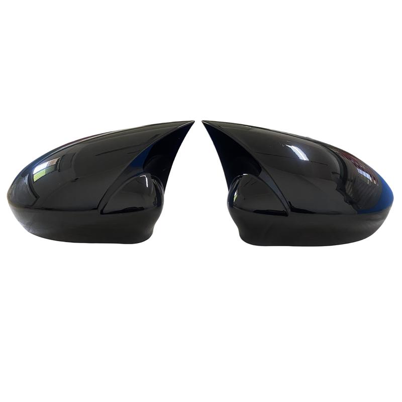 Pair Horn Side Wing Mirror Cover Caps For Fiat 500 500c 2007- Rearview Mirror Cover Shell Case Trim Add on Car Accessories