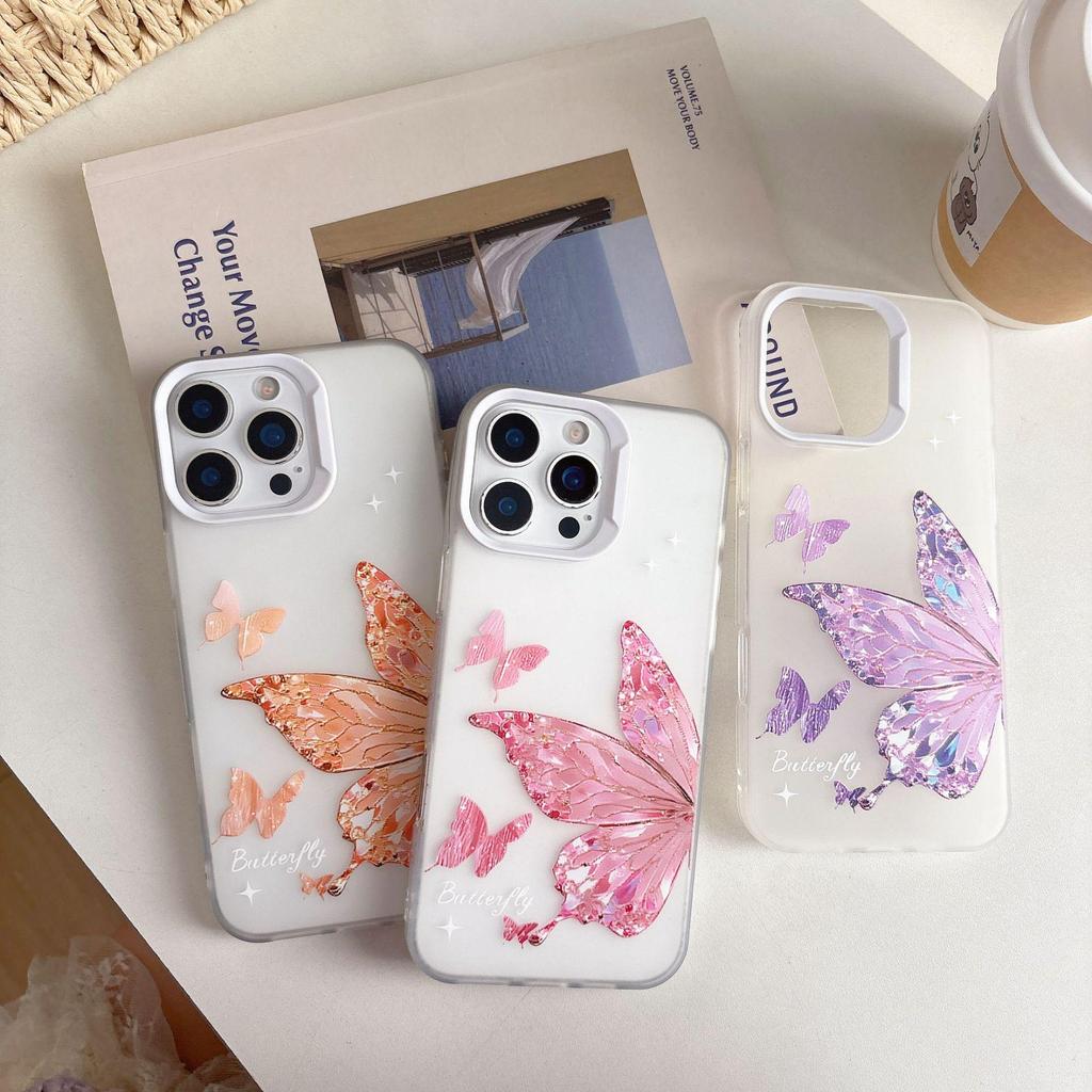 INS Butterfly Phone Case for iPhone 17 Pro Max and iPhone 14/13 - Soft, Stylish Design