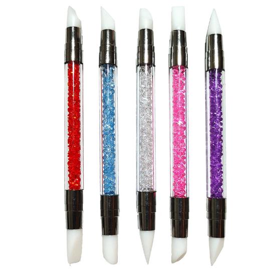 

5Pcs/Set Double-Ended Nail Art Pen Professional Silicone Tip Nail Design Pen Nail Women Girls DIY Manicure Art Dotting Painting Tools 1