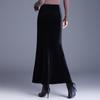 Eleganter High Waist Gold Samt Meerjungfrauenrock
