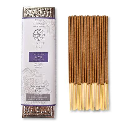 BALI Clove Sacred Natural Herbal 100 Made In Bali with 30 Natural Natural Aromatherapy I-SHI-KI Incense, Incense, Sticks, Ingredients, Organic,