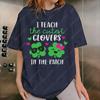 I Teach The Cutest Clovers in The Patch Shirt Funny St Patricks Day Teacher Tees Saint Patricks Day School Teacher Shirts