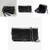 Solid Color Crossbody Bag With Chain And Foldable Design For Women