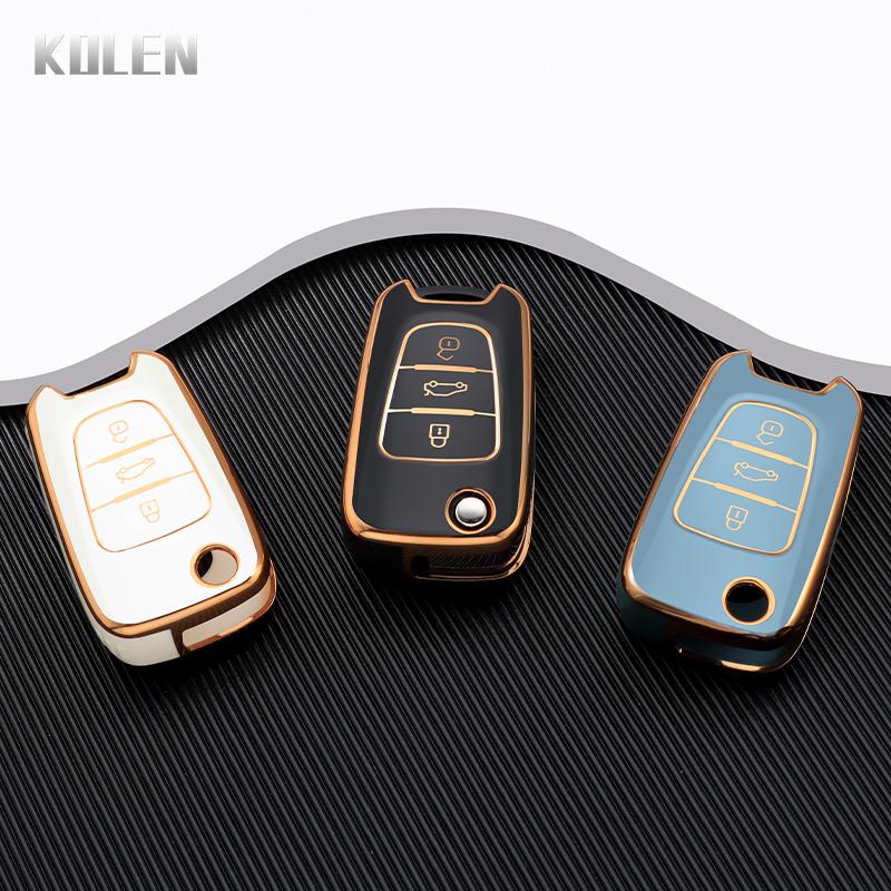 Fashion Tpu Car Folding Key Case Cover Fob For Hyundai I20 I30 Elantra Azera Veracruz Veloster Kia Rio K7 K5 Sportage Sorento