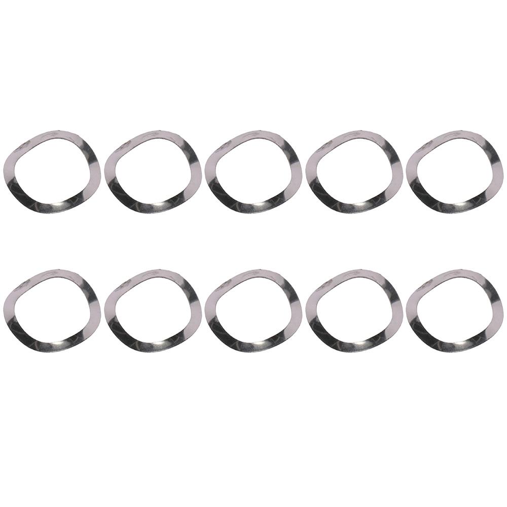 

10 шт., волнистая пружинная шайба из нержавеющей стали 304, толщина 0,3 мм, шайба для винтовых болтов, волнистые шайбы