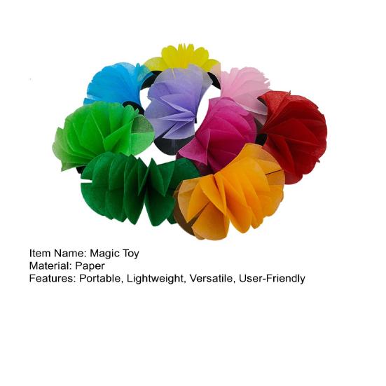9Pcs Flower Magic Trick Props for Beginners Easy to Use Street Stage Magician Toy Set Colorful Magic Tricks Portable Magic Set