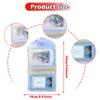 Cloth Pocket Prayer Shrine with Cross Portable Remembrance Ornament Miniature Travel Spiritual Gift for Family
