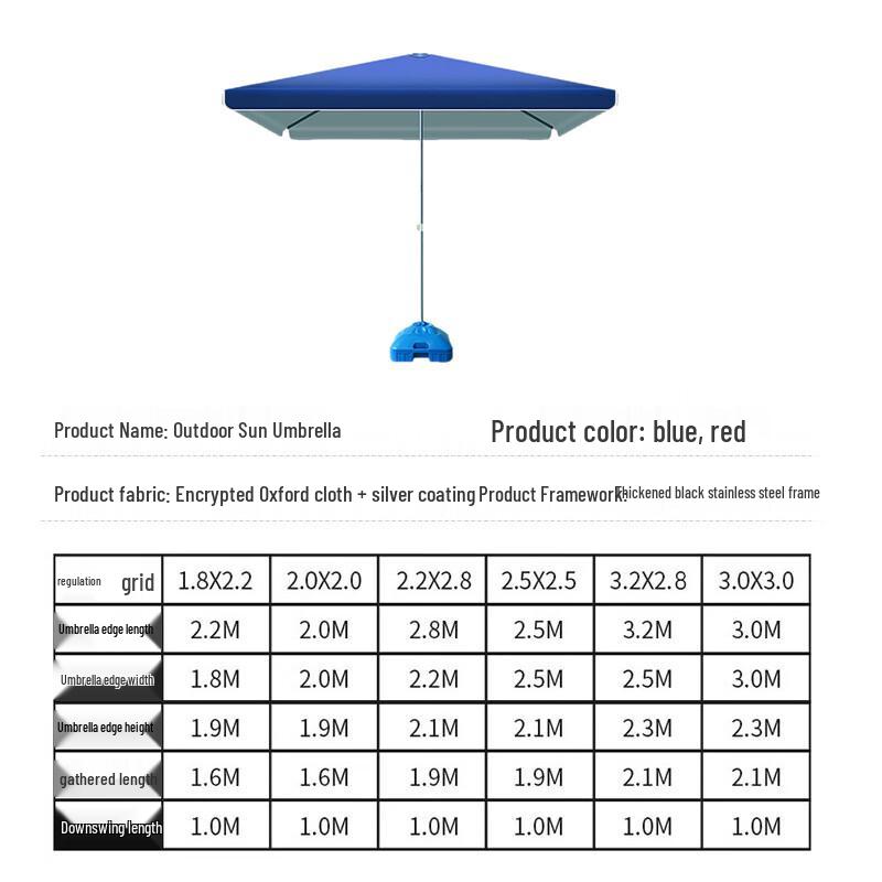 Outdoor Stall Sunshade Umbrella