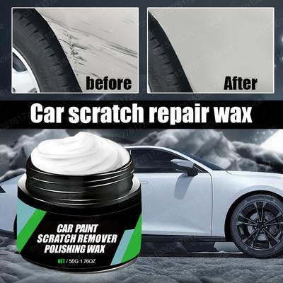 Car Scratch Repair Wax - 50g Paint Scratch Remover Polishing Wax for Automotive Surface, Swirl Mark & Dent Repair Tool