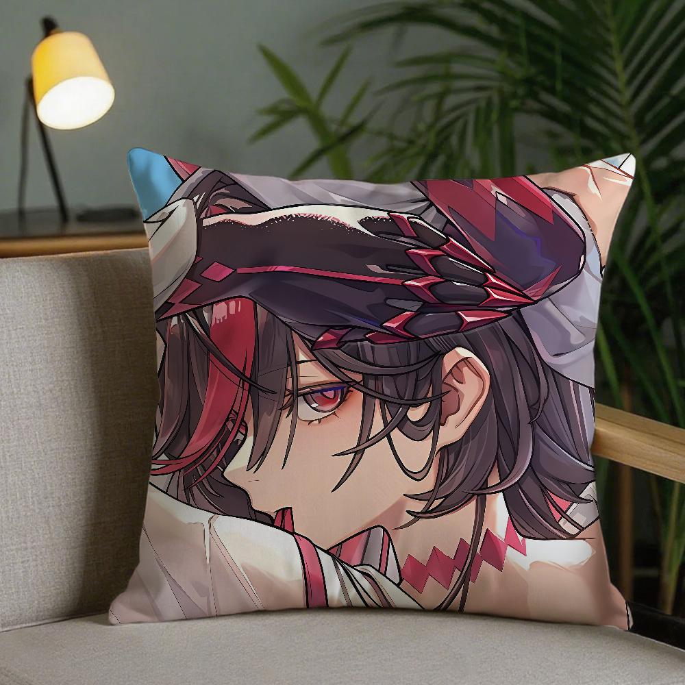 NTE Game SShinku Neverness To Everness Pillow Case Square DoubleSided Printing Sofa Cushion Cover Pillowcase Bedroom Bedside