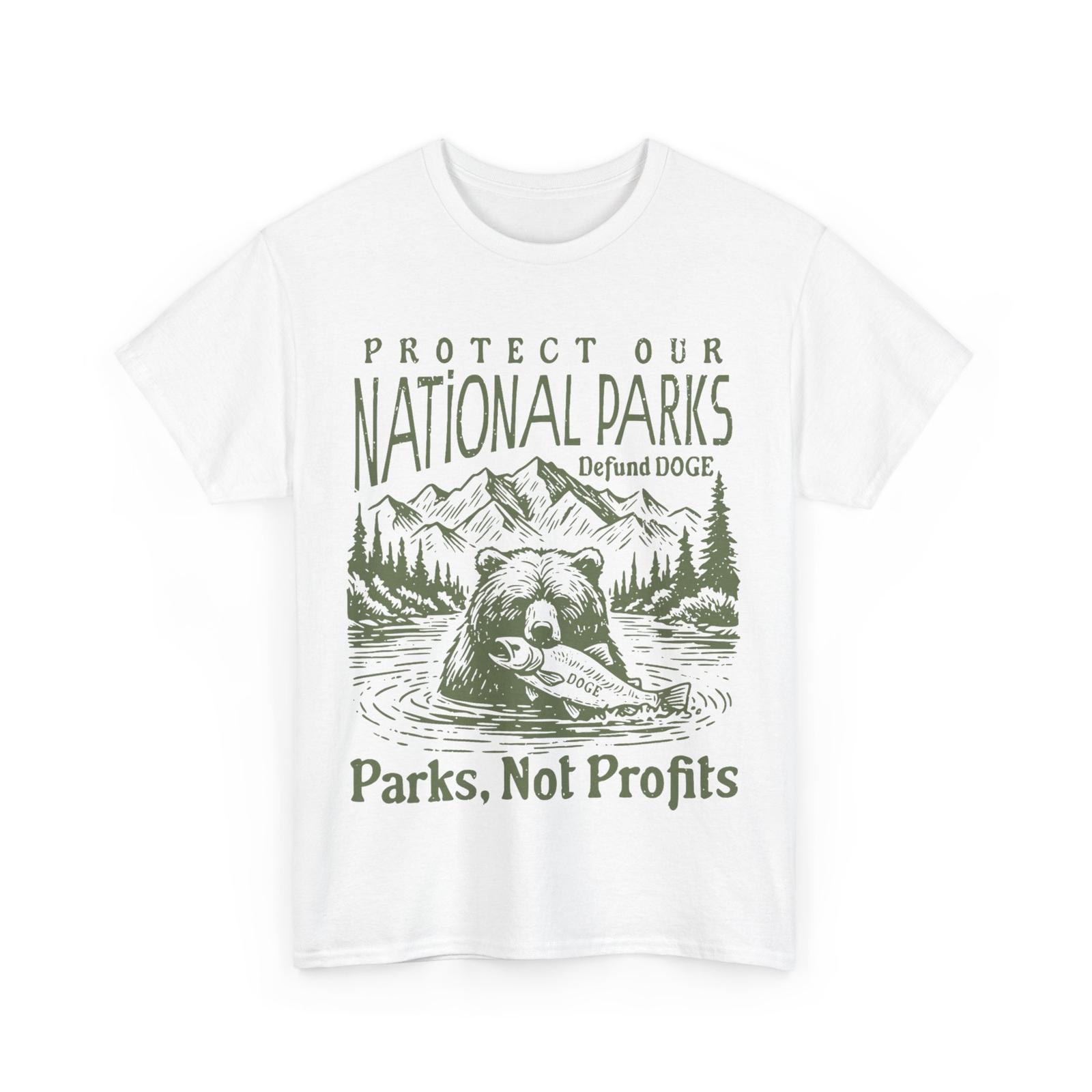 Support National Parks Defund DOGE Parks Not Profits Shirt S разноцветный