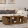 814427 vidaXL Coffee Table Honey Brown 110x50x40 Cm Solid Pine Wood