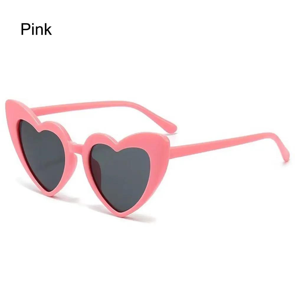 Kids Heart Sunglasses Cartoon Eyewear Vintage Heart-Shaped for Boys Girls 3-9 Years Toddler Sunglasses Outdoor Children Glasses