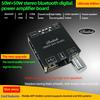 2*50W Bluetooth 5.0 Power Amplifier Class D Audio 10W~200W HiFi Stereo Wireless Music Player Mini USB Sound Card App Digital AMP