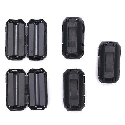 5 stuks 3,5 mm ruisonderdrukker Emi Rfi clip smoorspoel ferrietkern kabel filter zwart