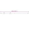 Vidaxl Sliding Door Mounting System, 183 Cm, Steel, White